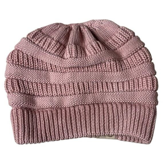 C.C Blush Knit Beanie One Size - Picture 3 of 3